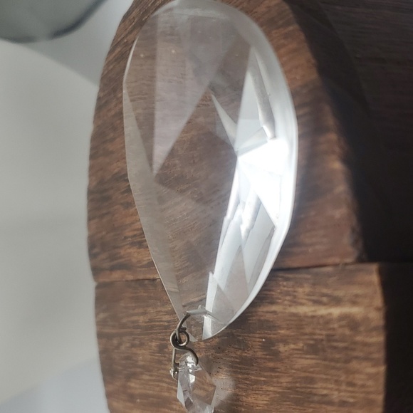 Austrian crystal sterling silver drop pendant - Picture 2 of 4